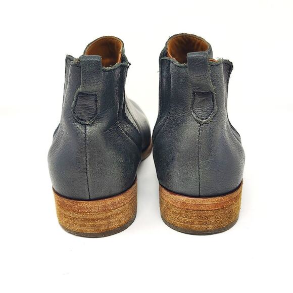 Kork Ease Shoes Womens 8 Boots Velma Leather Ankle Black Slip On - Picture 6 of 8